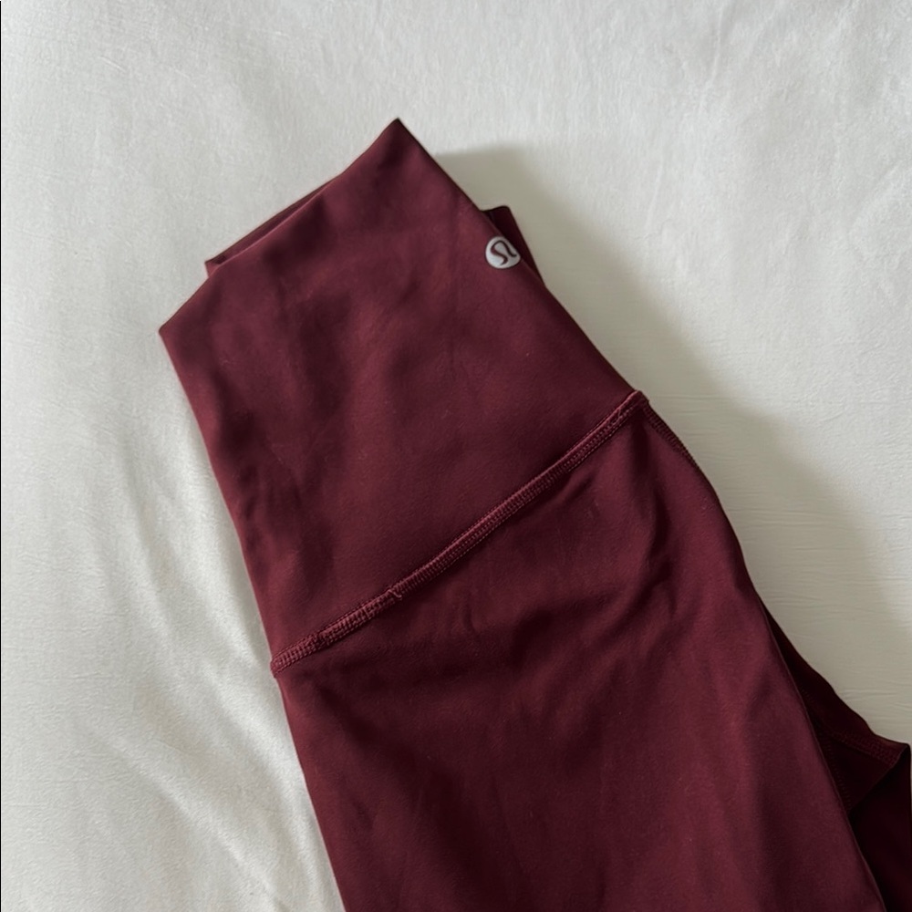 lululemon Wine Burgundy Leggings - Picture 1 of 5